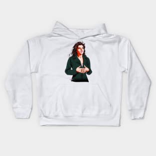 Rosanne Cash - An illustration by Paul Cemmick Kids Hoodie